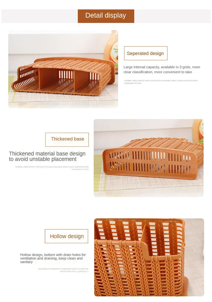 Description Picture 5 of itemUtensil Drying Racks Knife Stand Drain Rack Cutlery Organizer Spoon Fork Chopstick Holder Kitchenware Tray for Kitchen Organizer