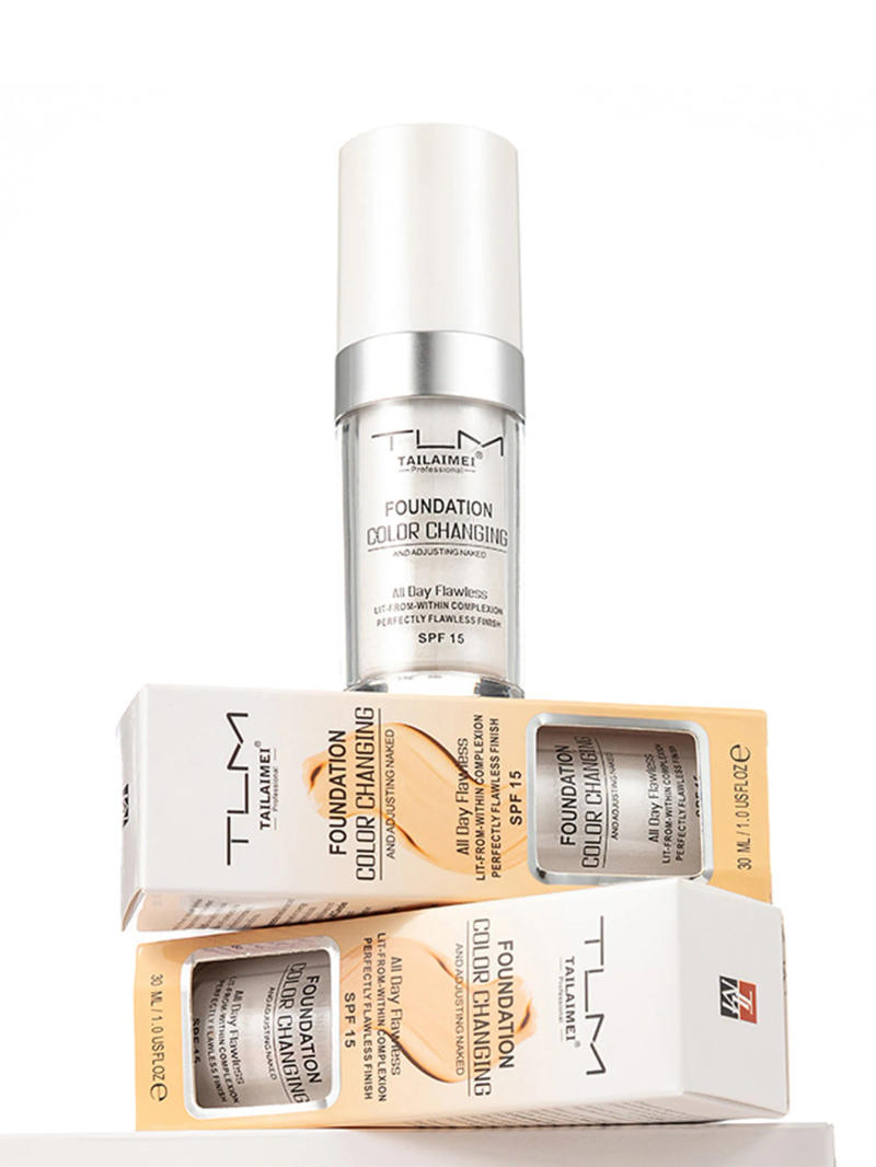 Description Picture 5 of itemWarm Change liquid foundation sunscreen lasting oil control easy to apply makeup waterproof portable