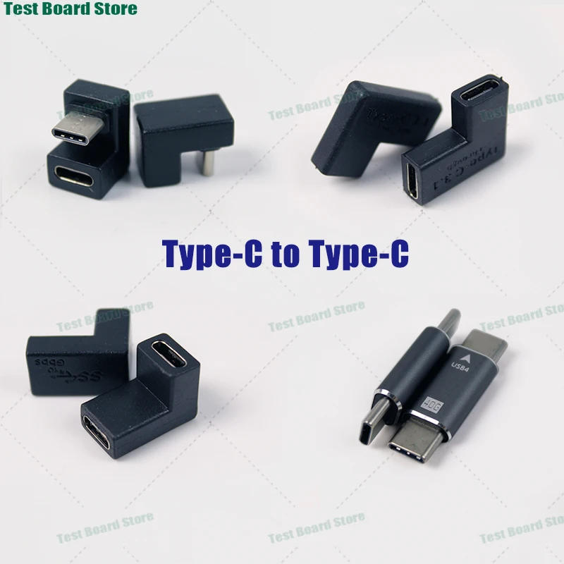 Description Picture 2 of item1 piece C-to-C charging data transmission converter USB3.1 5A fast charging Type-C converter head U-shaped mobile game artifact