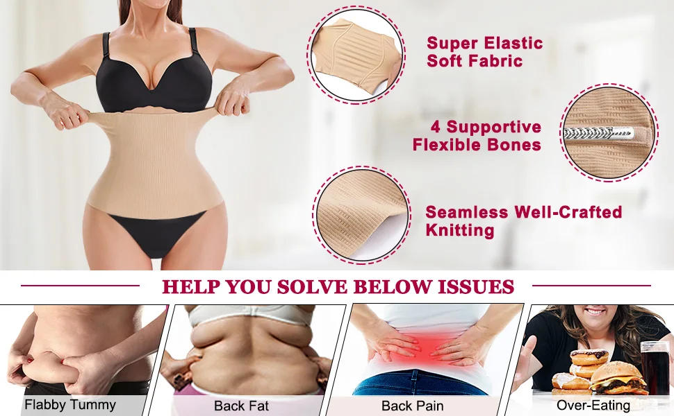 Description Picture 3 of itemWomen Waist Cinchers Ladies Corset Shaper Band Body Building Trainer Postpartum Belly Slimming Belt Modeling Strap Shapewear