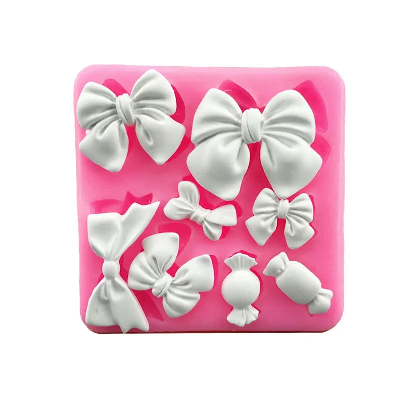 Description Picture 3 of itemBow Tie Silicone Mold Kitchen DIY Cake Baking Decoration Fudge Dessert Cookies Baking Accessories Tools Fondant Chocolate Mold