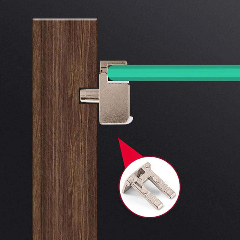 Description Picture 4 of itemGlass Shelf Support Clamp Cabinet Layer Plate Support Pegs Cabinet Clips Fixed Holder Furniture Bracket Holder Hardware