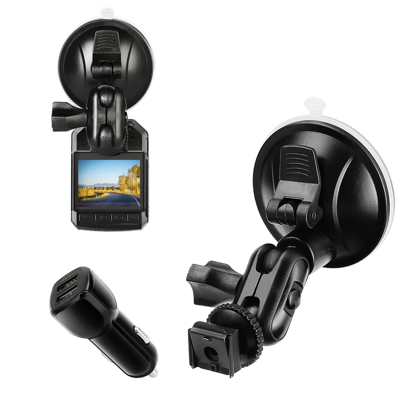 Description Picture 3 of itemBOBLOV Suction Cup for KJ21 Body Camera Car Mount and a Car Charger ONLY for KJ21 Body Camera