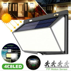 New LED Solar Light 48LEDs Wireless Motion Sensor Light Waterproof Solar Outdoor Lamp Garden Decoration Spotlights Wall Lights