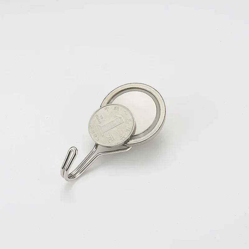 Description Picture 3 of item360 Degrees Rotating Magnetic Hook Strong Power Hooks Magnet Super Punch-free Self-adhesive Key Hanger Wall Magnetic Key Holder
