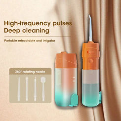 200ML Mouth Teeth Washing Machine for Teeth Cleaning 70PSL Impulse Dental Oral Irrigator USB Charging Portable Tooth Whitening