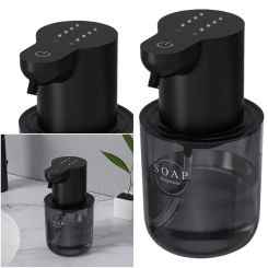 400ml Automatic Foam/Gel Soap Dispenser 4 Gears Infrared Sensor Foaming Soap Dispenser IPX5 Waterproof for Home Kitchen Bathroom