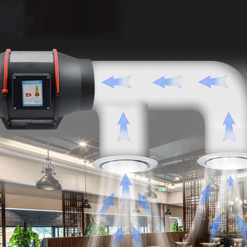 Description Picture 4 of itemExhaust Flue Fan 100mm Speed Control Mixed Flow Inline Fan 220V High Speed Quiet Exhaust Fan For Home Vents HVAC Systems Parts