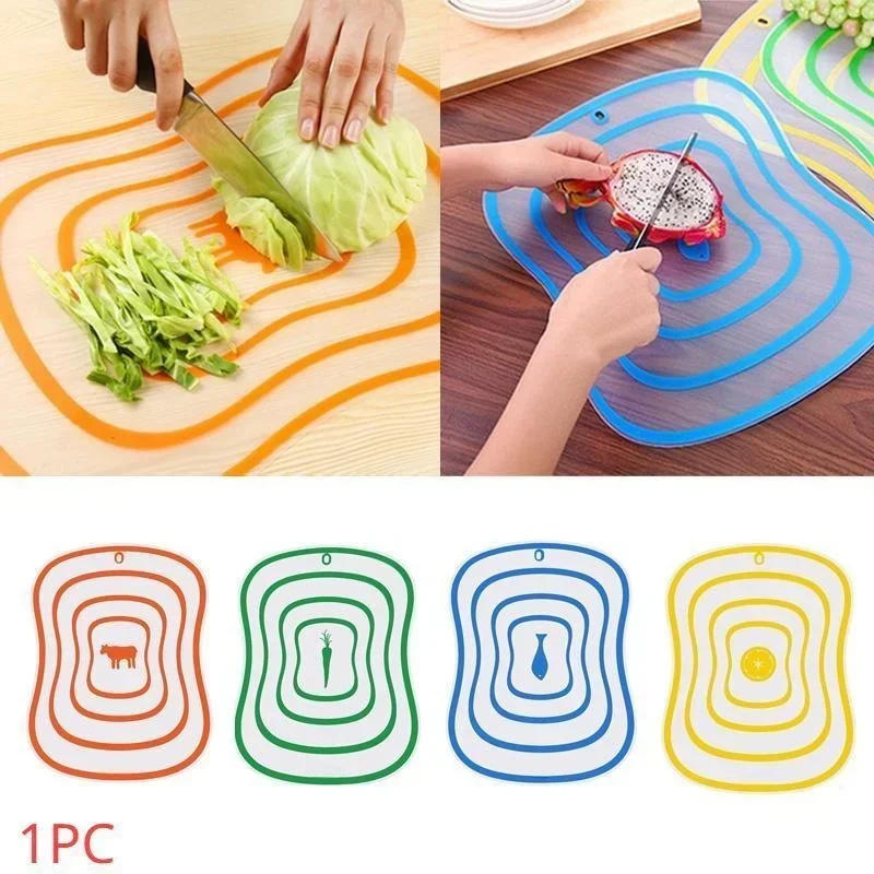 Description Picture 2 of itemKitchen Non-slip Chopping Blocks Tool Flexible Transparent Cutting Board Kitchen PP Cutting Boards Classification Chopping Board
