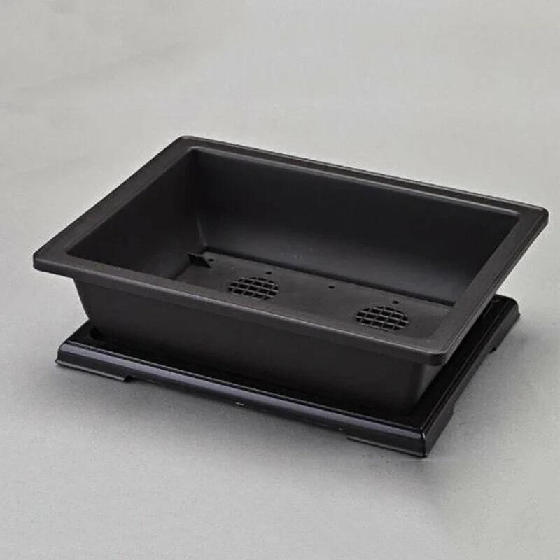 Description Picture 6 of itemContainer Flower Pot Holder Living Room Nursery Plastic Rectangle Reusable Saucer Antique Balcony Bonsai Garden