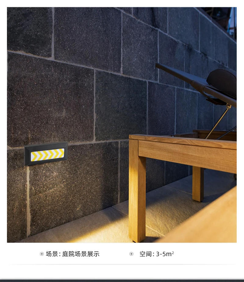 Description Picture 5 of itemSurface Mount LED Stair Light 12W 15W 220V Step Lights Auto ramp lamp underground garage DC12V Exit Light Waterproof footlights