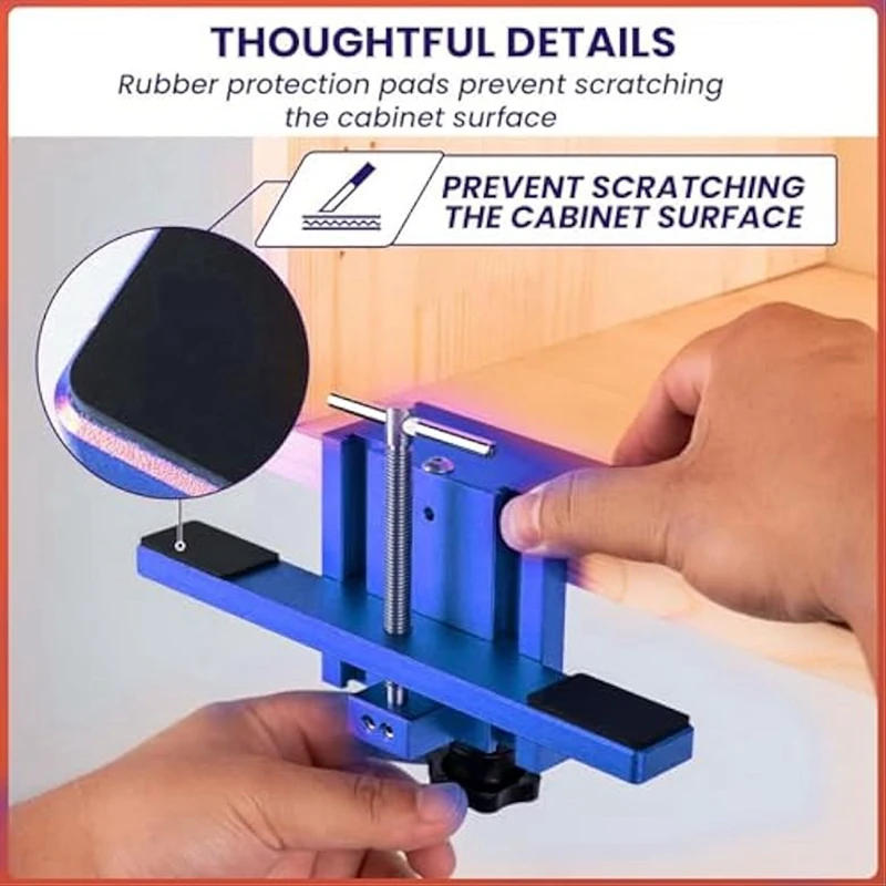 Description Picture 5 of itemCabinet Door Mounting Jig Hinge Hardware Tool Support Arm Clamp Easy Installation Durable