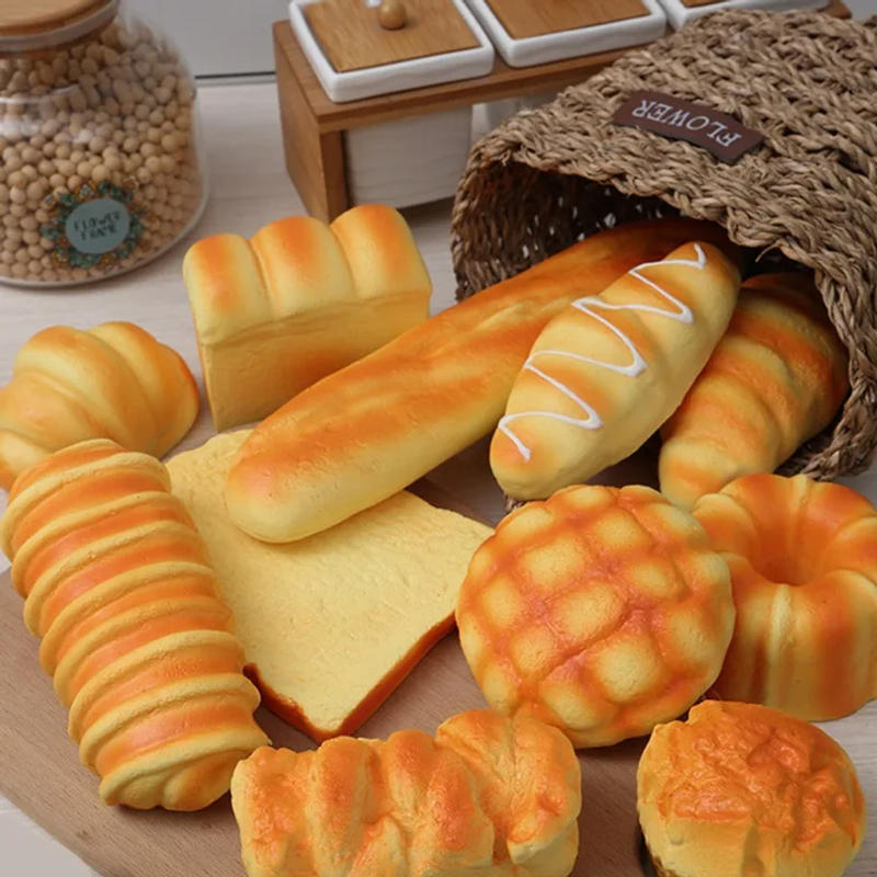 Description Picture 5 of itemArtificial Food Simulation Fake Cake Bread Model French Baguette Toast Croissant Table Home Decor Photography Props Kitchen Toy