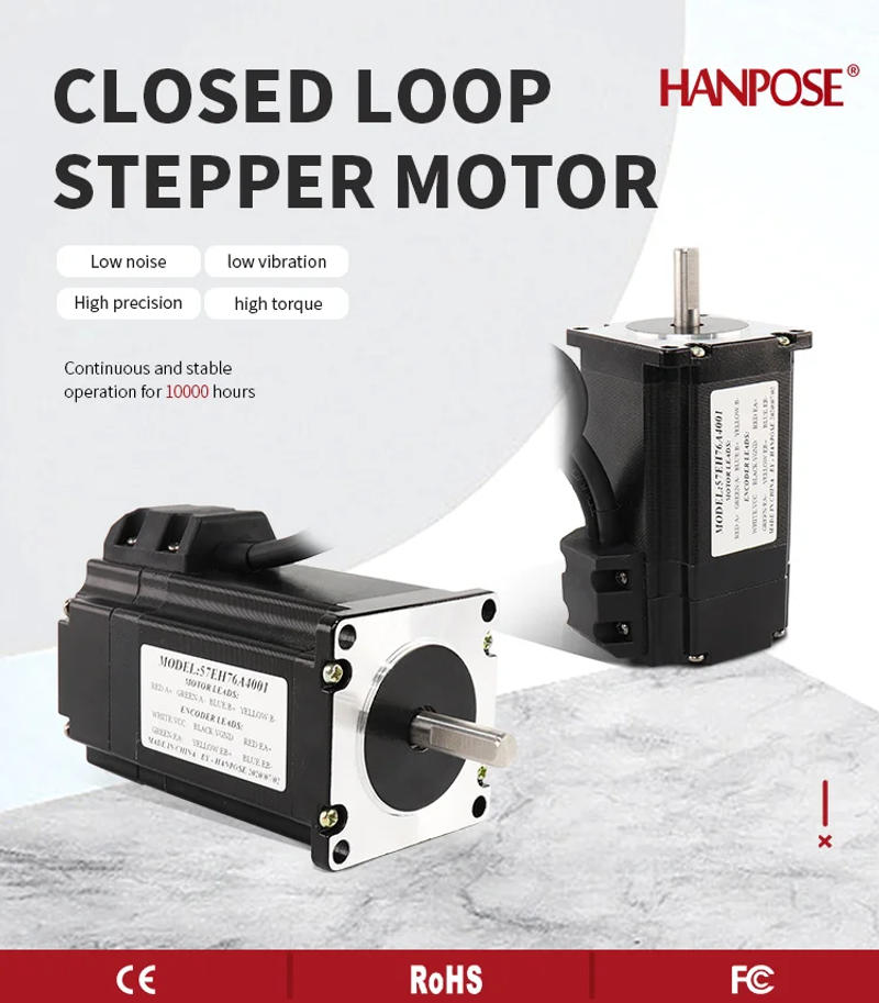 Description Picture 2 of item57EH76+CL57 drive sets 4.0A 2.2N.m NEMA 23 Closed Loop moto 57CME22 DC-20-50v Servo Driver for CNC milling