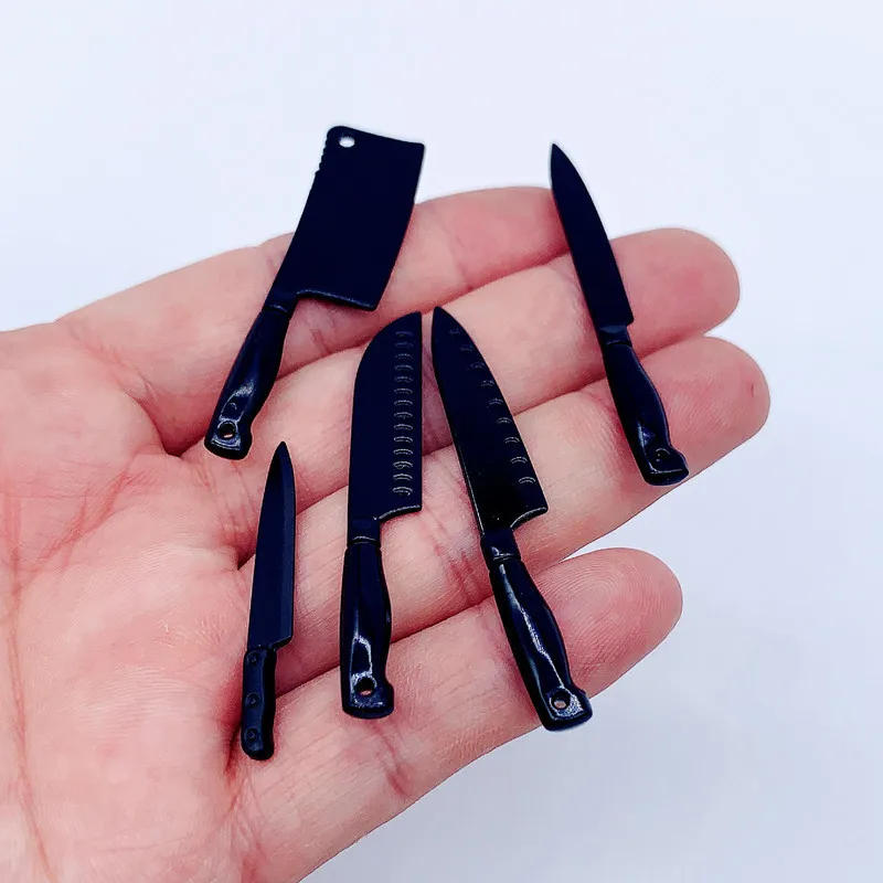 Description Picture 5 of item5pcs 1/12 Mini Cooking Utensils Knives Model Dollhouse Kitchen OB11 Miniature Dollhouse Accessories Home Decor Desk Decoration