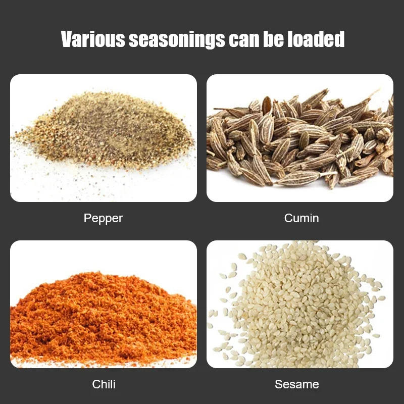 Description Picture 6 of itemStainless Steel Spice Jar Rotating Cover Barbecue Salt Sugar Bottle Shaker Pepper Seasoning Can Home Kitchen Seasoning Tools