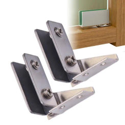 Shower Door Hinges Cabinet Glass Hinge Clamp Without Drilling Side Mounted Frameless Glass Door Hinge For Bathroom Display Wine