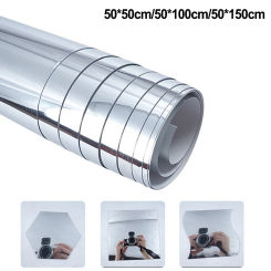 Wall Sticker PET 0.1MM Thick Film Adhesive Bathroom Decoration DIY Mirror Wall Sticker Soft Mirror Wall Sticker Mirror Stickers
