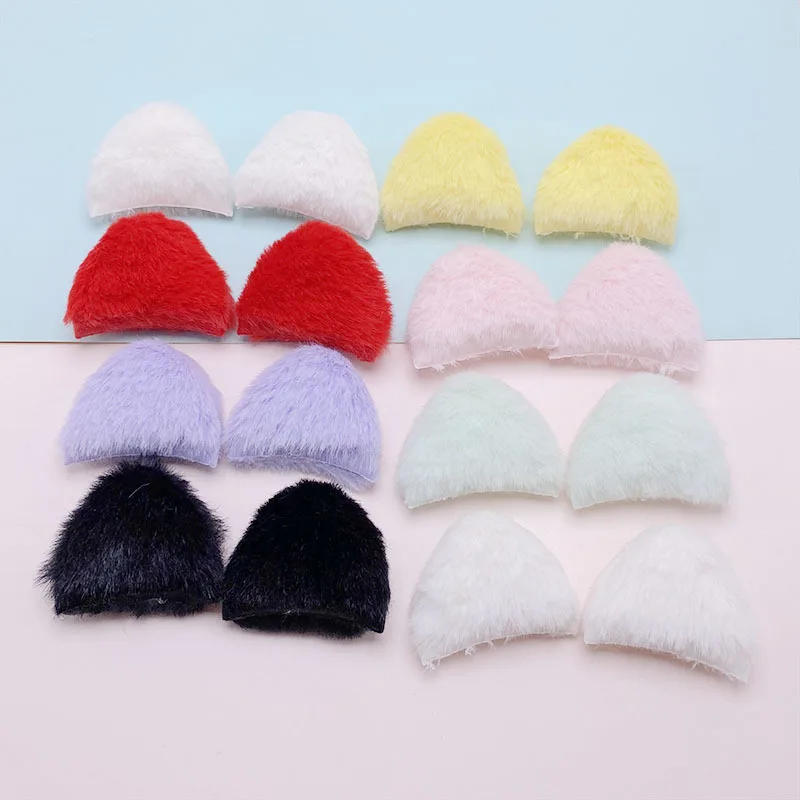 Description Picture 3 of item42Pcs 4*3.4CM Two Side Felt Cat Ear Padded Appliques For Children Hat Sewing DIY Headband Hair Clip Accessories Patches