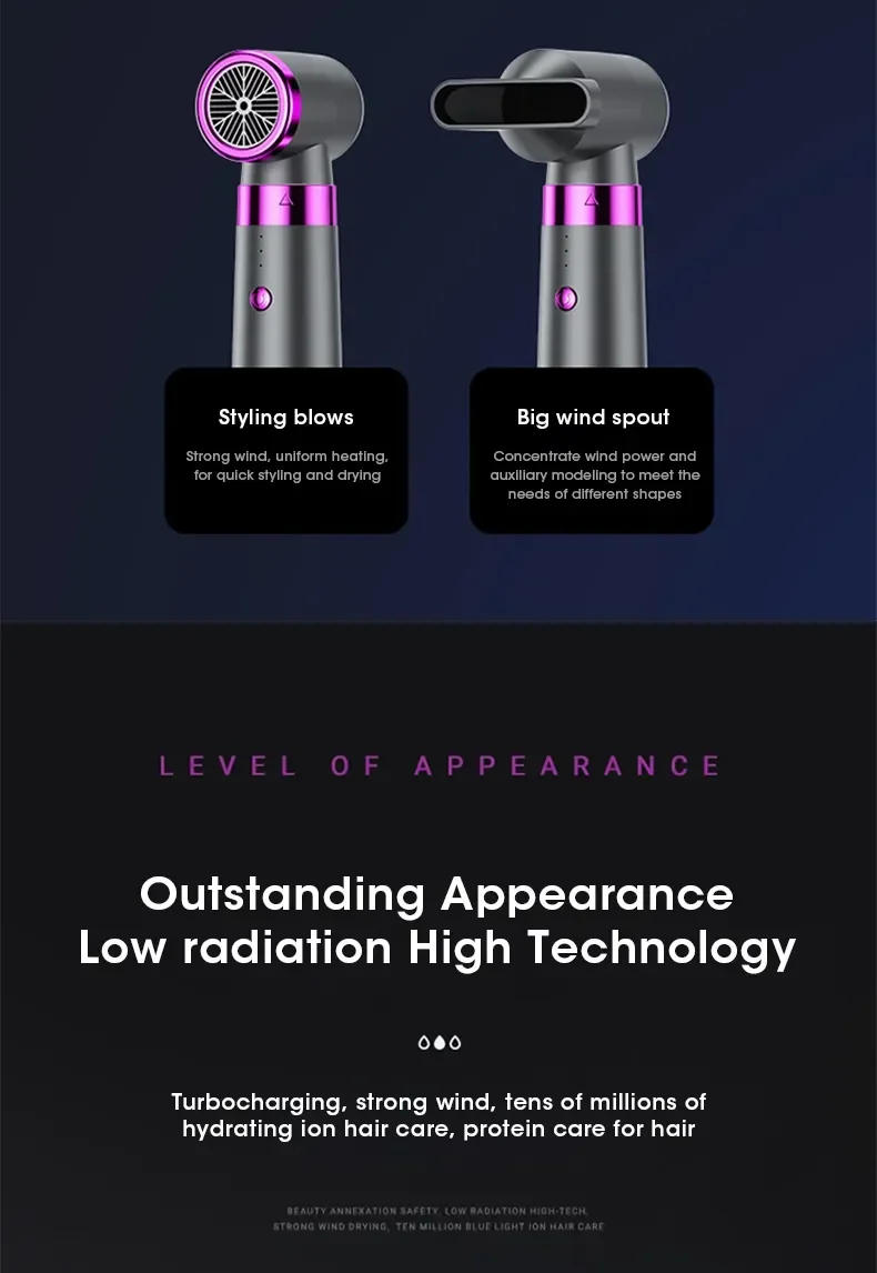 Description Picture 6 of itemSuper Hair Dryer 5-In-1 Electric Hair Comb Negative Ion Straight Curler 220V Personal Air Comb Care Styling Dryers Removable Kit