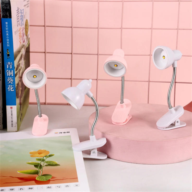 Description Picture 4 of itemCute Mini Lamp To Read Book Eye Protection Rotatable Reading Lamp With Clamp Reading Lights For Books Desk Table Bedroom
