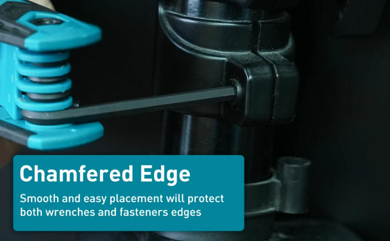 Description Picture 6 of itemLIBRATON 9 In 1 Folding Allen Wrench SAE Allen Key Set Hex Key Set Portable Hex Wrench for Basic Home Repair General Application