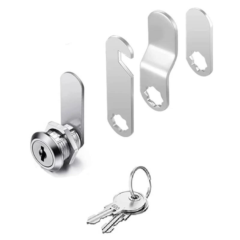 Description Picture 3 of item16/30mm Cam Lock Set Doors Cabinet Mailbox Drawer Cupboard Locker Zinc-Alloy Cylinder Cam Lock With 2 Keys Furniture Hardware
