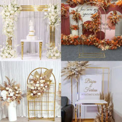 50% Off On 11.11 Luxury Romantic Metal Frame Backdrops Shelf Outdoor Lawn Floral Wedding Arch Flower Rack Billboard Sign Stand