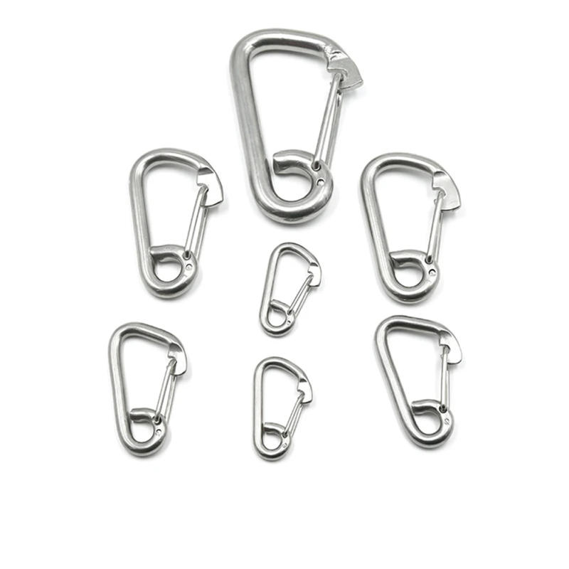 Description Picture 2 of itemCarabiner Climbing Hook Multi-purpose Snap Hook 304 Stainless Steel 6mm/8mm/10mm/12mm/14mm Connector Practical