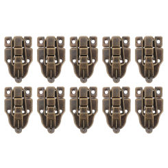 10 Pcs Hinges and Latches Wooden Box Lock Jewelry Boxes Hasps Toggle Hardware