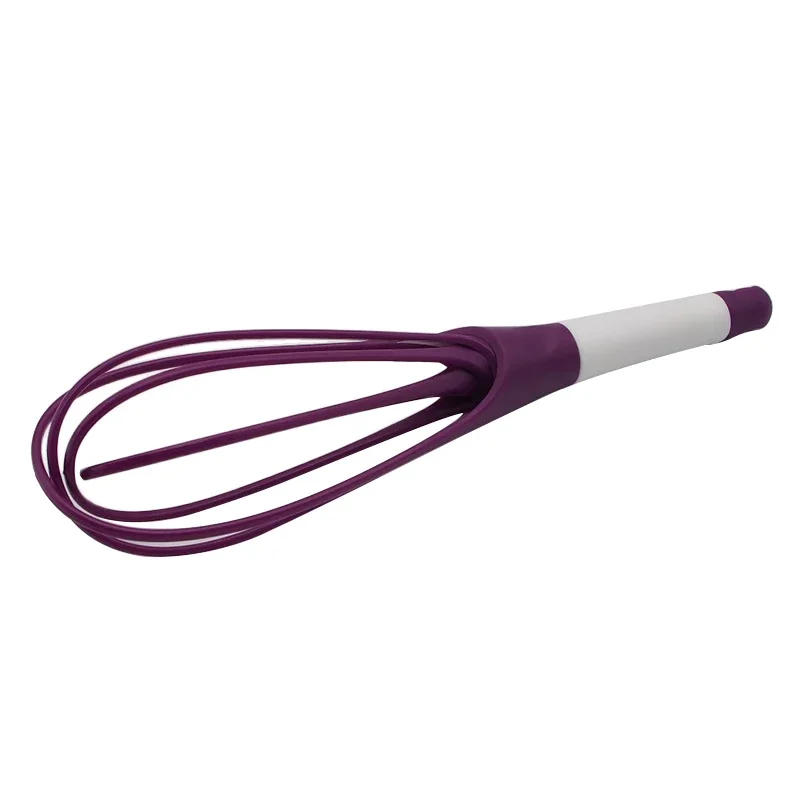 Description Picture 4 of itemMini Plastic Kitchen Egg Whisk, Multifunctional Rotary Manual Egg Beater Mixer, Egg Agitator, Silicone Eco - Friendly