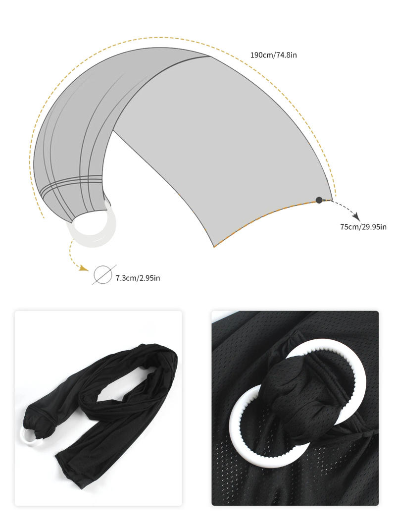 Description Picture 5 of itemBaby Water Ring Sling Carrier | Lightweight Breathable Mesh Baby Wrap for Infant, Newborn, Kids and Toddlers