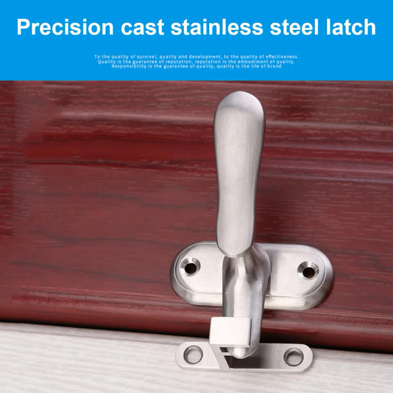 Description Picture 6 of itemThickened Stainless Steel Security Door Latch Guard Rotating Safety Door Lock  Room Study Bedroom Durable Practical