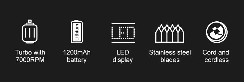 Description Picture 4 of itemVGR Hair Clipper Rechargeable Hair Trimmer Professional Hair Cutting Machine Cordless Barber Plastic Trimmer for Men V-921