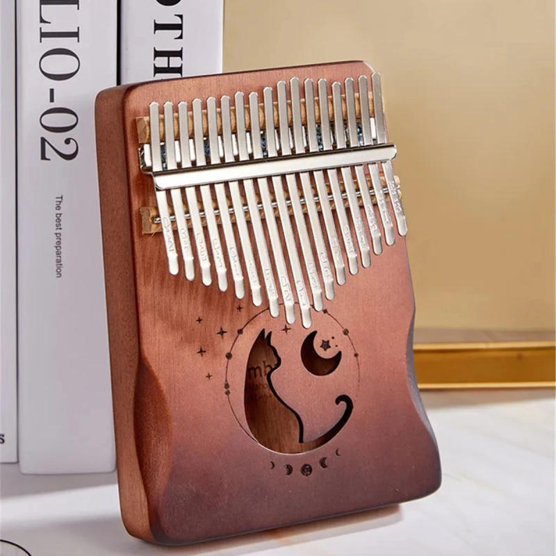 Description Picture 4 of itemKalimba Professional Thumb Piano Solid Wood Veneer 17/21 Keys Keyboard Musical Instrument Kalimba Thumb Piano Christmas Present