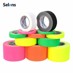 Selens Photography Tape Cloth Base Tape Black And White Gray Strong Glue Photo Studio Kits Photo Props Stage Marker Super Glue