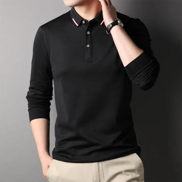 Fashion Loose Solid Color All-match Business Polo Shirts Men's Clothing 2024 Spring New Casual Pullovers Tops Korean Tee Shirt