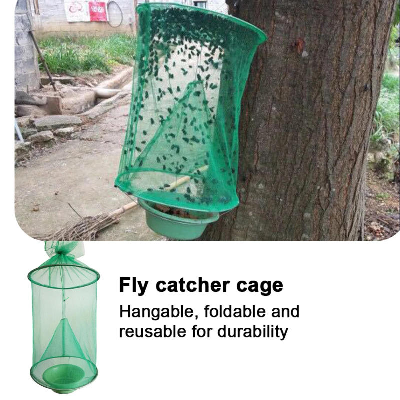 Description Picture 6 of itemHanging Fly Killer Net Trap Reusable Folding Flies Net Traps Practical Insects Pest Traps Pest Control Tool for Household Garden
