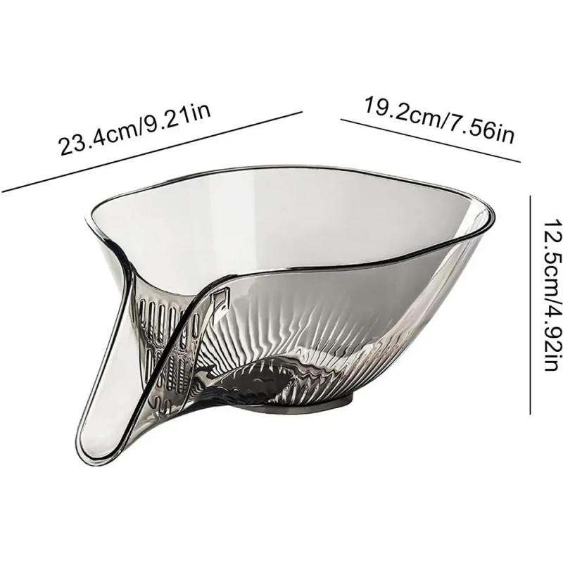Description Picture 2 of itemMultifunctional Drain Basket Vegetable Basin Drain Bowl Household Sink Kitchen Washing Fruit Plate Plastic Rice Washing Basket