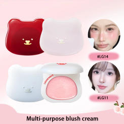 LEEMEMBER Hydrating Blush Multi-Use Balm Blush Monochrome Shimmer Little Bear Cute Cosmetics Lasting Watery Face Blusher Makeup