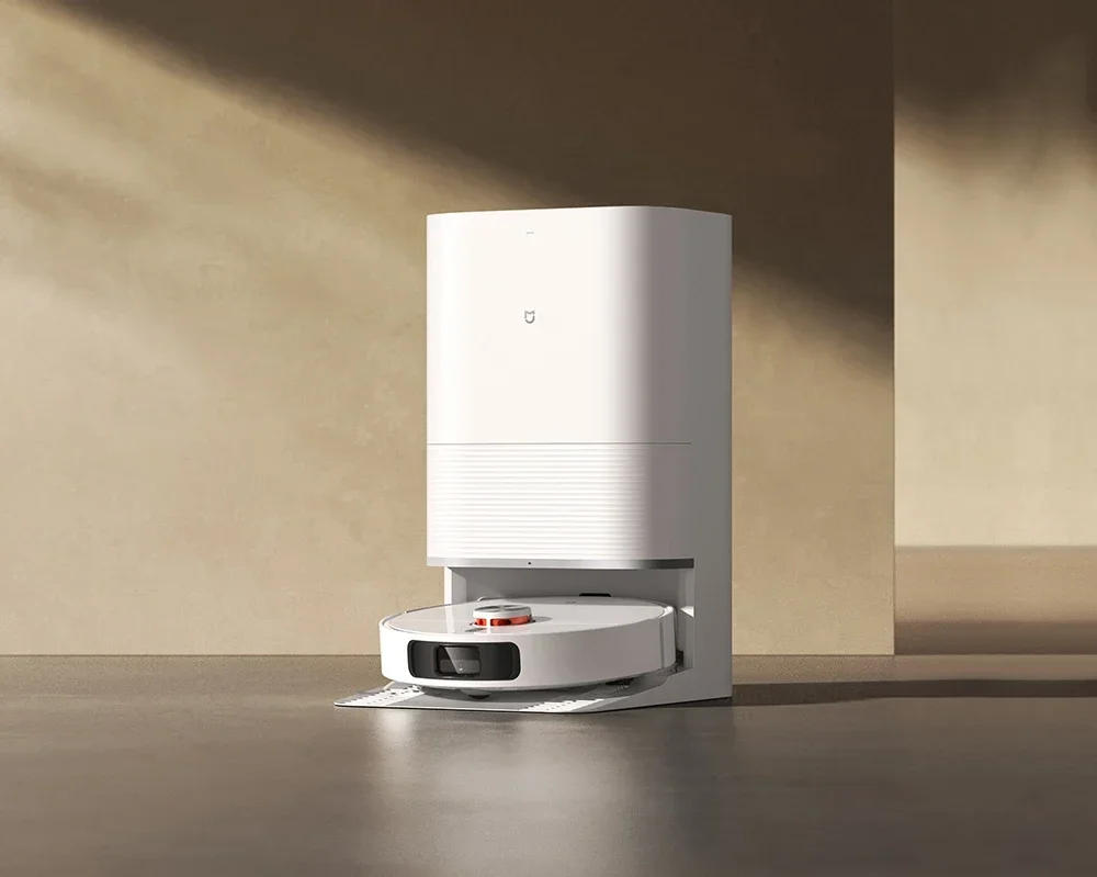 Description Picture 2 of itemIconic Brand MIJIA D103CN OMNI Infinite Robot MOP Vacuum Cleaner M30S Self Cleaning Hair Cutting Empty Dust Home Dirt Disposal Machine