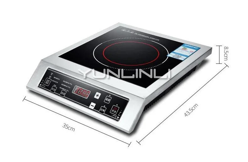 Description Picture 2 of itemInduction Cooker High-power 3500W Stainless Steel Commercial Stir-fried Stove Hot Pot Soup Cook Stove Home