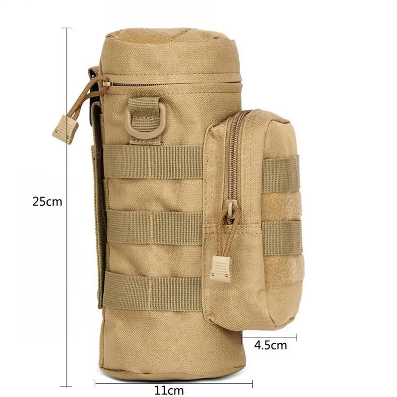 Description Picture 2 of itemTactical Camouflage Water Bottle Bag EDC Outdoor Molle Water Bottle Bag Army Enthusiast Climbing Hiking Water Hanging Bag