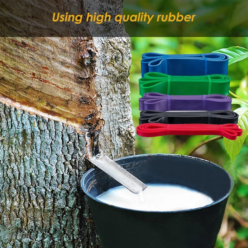 Description Picture 2 of itemTough Latex Resistance Band Elastic Exercise Strength Pull-Ups Auxiliary Band Pilates Gym Fitness Equipment Strengthening Train