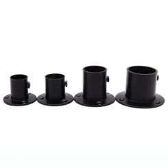 1Pcs Thick Stainless Steel Flange Seat for Wardrobe Curtain Cloth Rod Seat Round Tube Seats Bracket Household Furniture Hardware