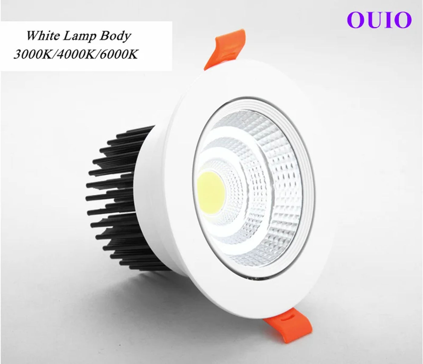 Description Picture 4 of itemRecessed Round Dimmable LED Downlights 20W 15W 12W 9W 7W 5W COB Ceiling Lamps Spot Lights AC90~260V Indoor Lighting Power Driver