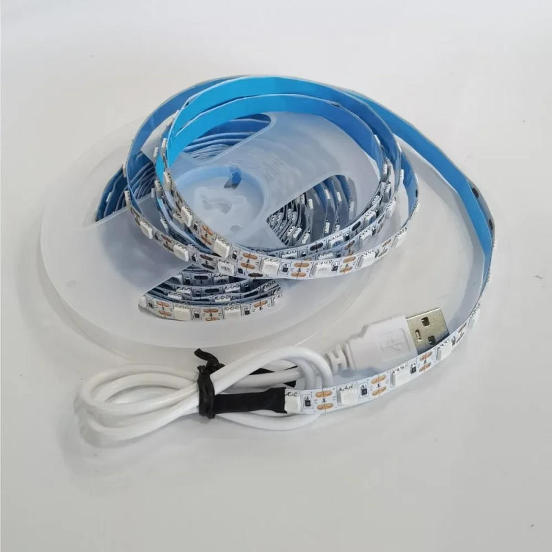 Description Picture 4 of item5V UV LED Strip Light 1M 2M 3M SMD 5050 395-405nm Ultraviolet Ray Backlight USB Powered LED Tape Lamp for DJ Fluorescence Party