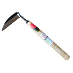 Hand Hoe for Precision Work Japanese Weeding Sickle Premium Japanese Style Weeding Sickle with Wooden Handle Steel for Garden