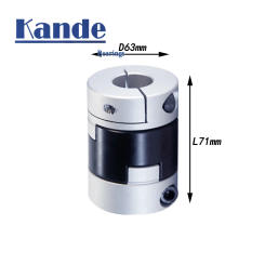 Kande 1PC D63L71 Oldham Slider Coupling High Torque Low Inertia Screw Type Slider Coupling For Motor Connector CNC Drive Shaft