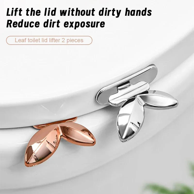Description Picture 6 of item2Pcs Handle Can Avoid Touching The Toilet Lid Lifting Fashionable Toilet Seat Lifter Bathroom Accessories Toilet Seat Lifter